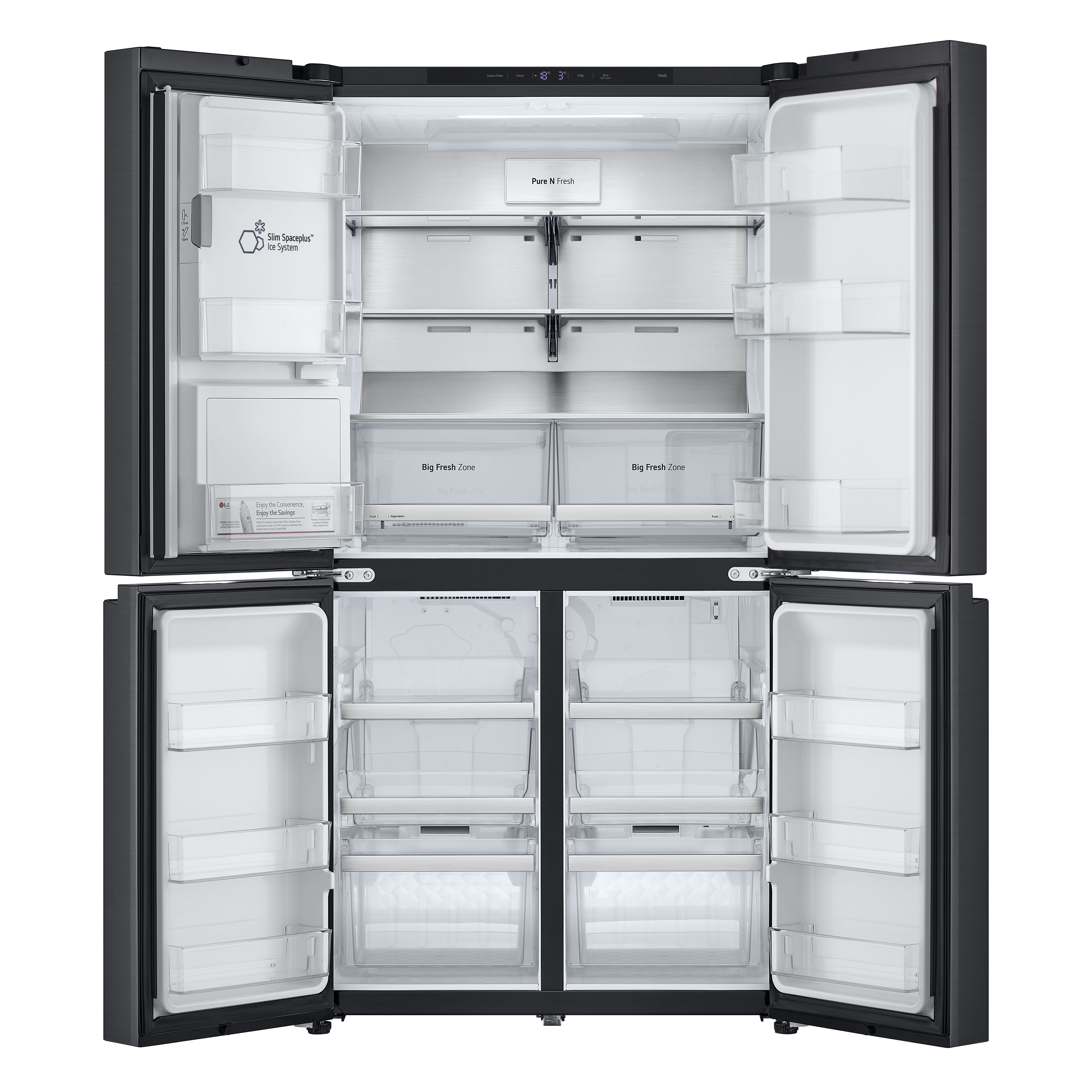 LG 637L French Door Fridge Freezer Matte Black GF L700MBL Kitchen Things