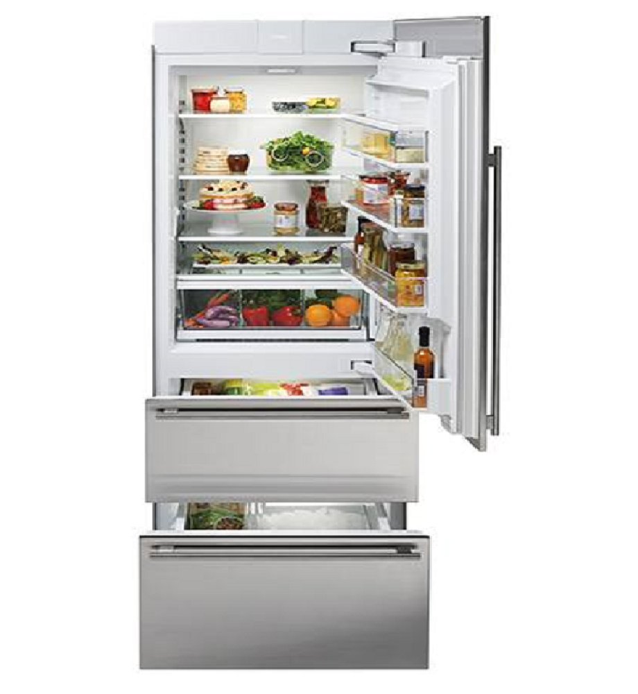 Sub Zero 483l Integrated Ice & Water Bottom Mount Fridge Freezer - Icbit-30ciid-lh IT30CIIDLH