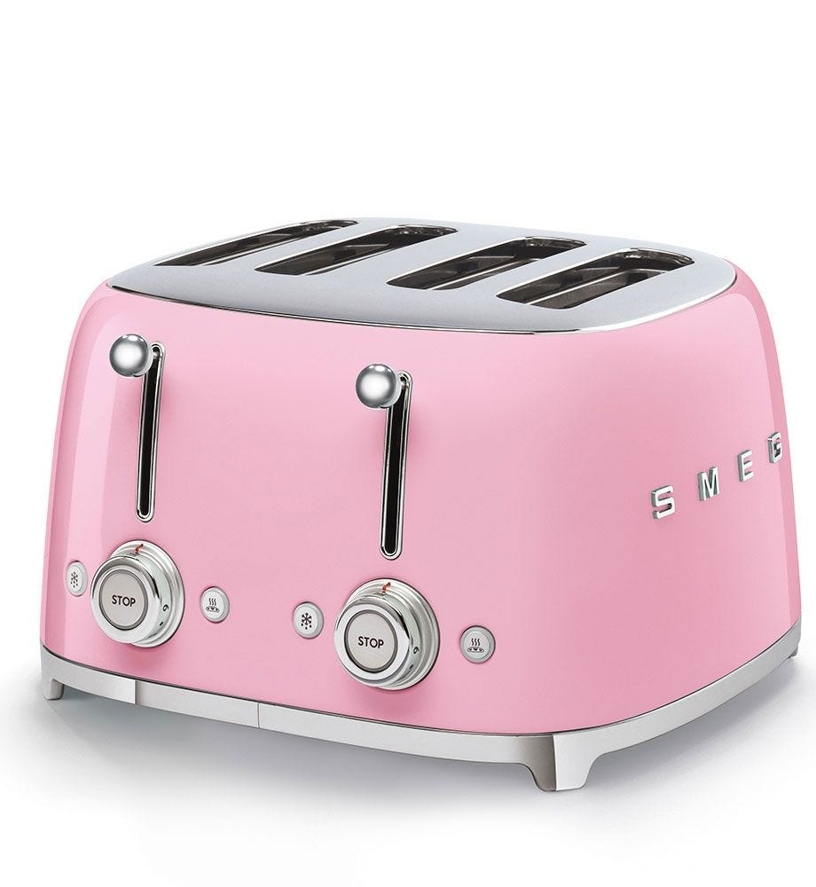 Smeg 4 Slice Toaster TSF03PKAU