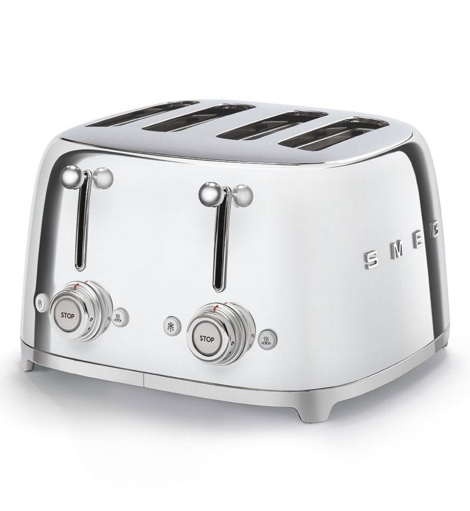 Smeg 4 Slice Toaster TSF03SSAU