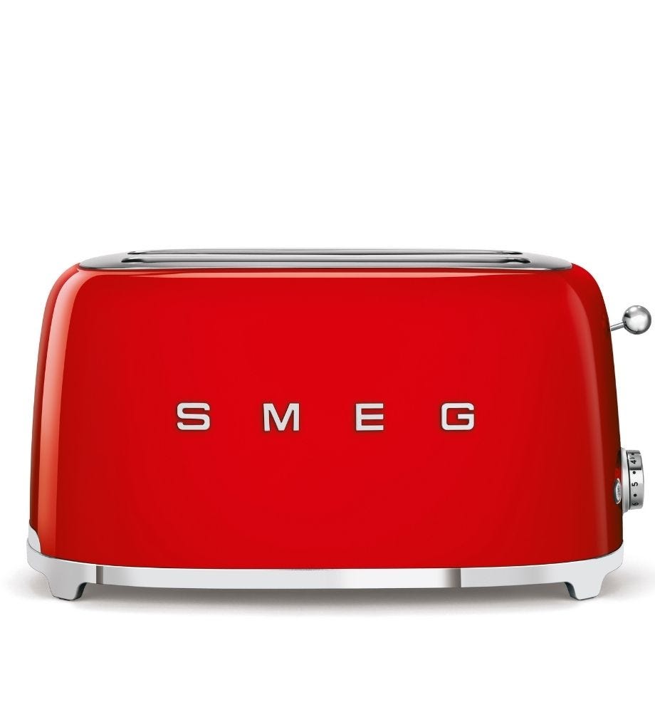 Smeg 4 Slice Toaster TSF02RDAU