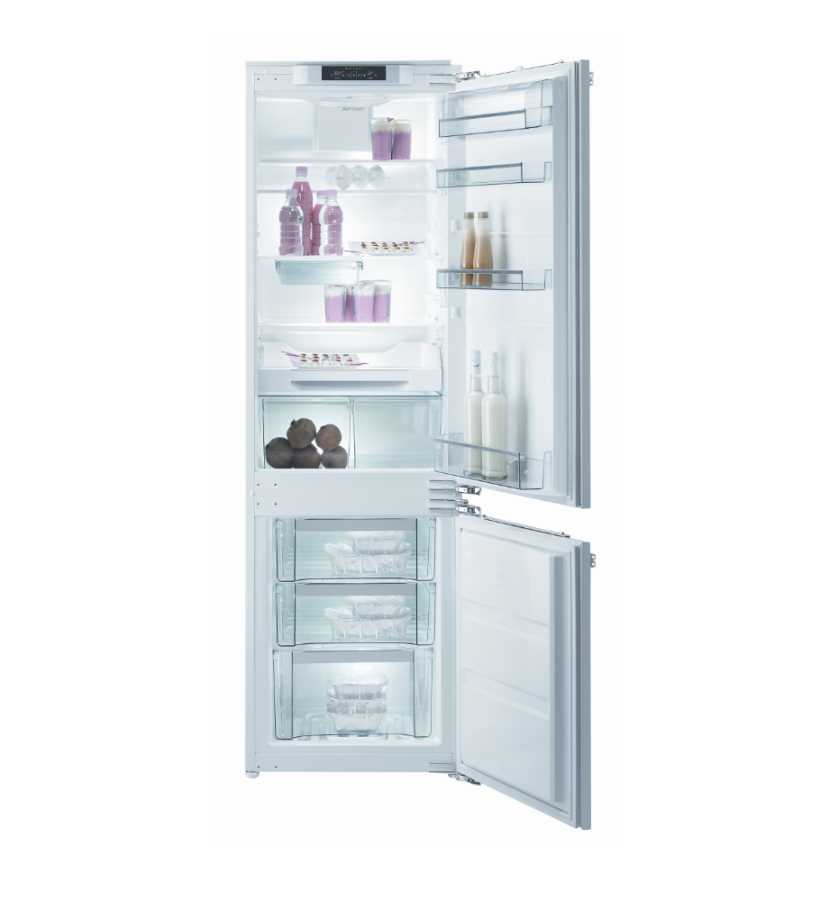 Baumatic Rf278ibk 278l Integrated Bottom Mount Fridge Freezer RF278IBK