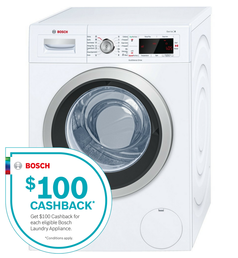 Bosch Waw28460au 8kg Front Loading Washing Machine WAW28460AU