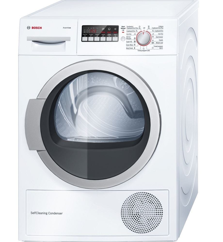 Bosch Wtw86200au 6.5kg Heat Pump Dryer WTW86200AU