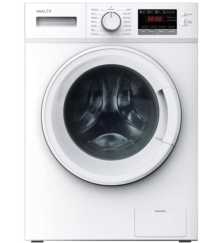 Inalto Iflw9 9kg Front Loader Washing Machine IFLW9