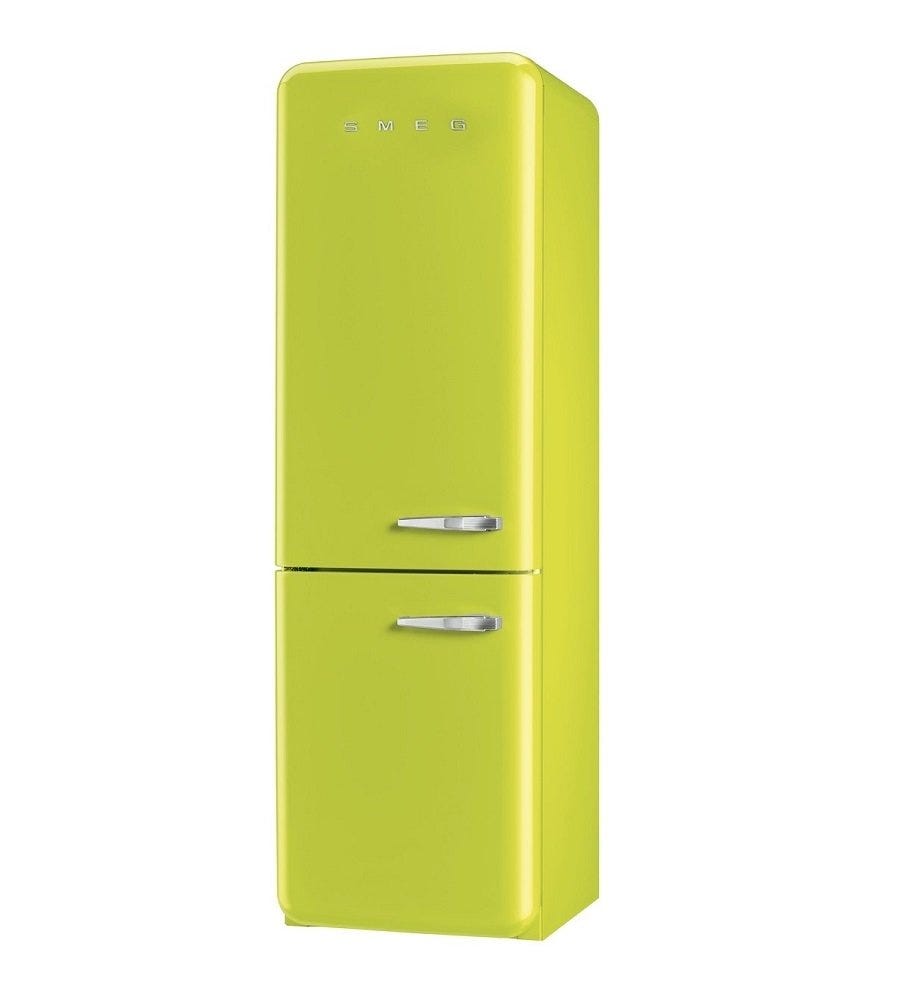 Smeg Fab32llina1 330l Bottom Mount Fridge Freezer FAB32LLINA1