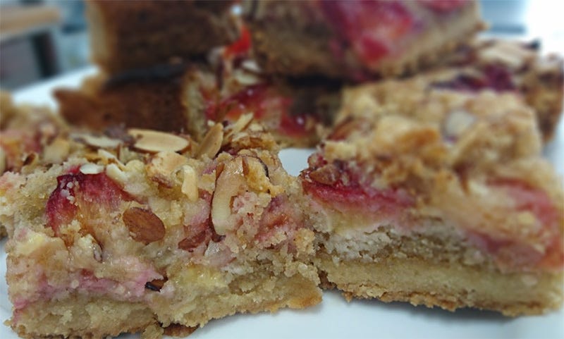 Gluten Free Plum and Almond Slice