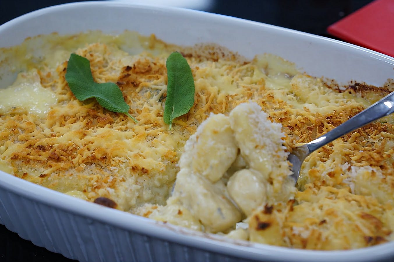 Steam Combi Recipe: Baked Potato Gnocchi in a Blue Cheese Sauce