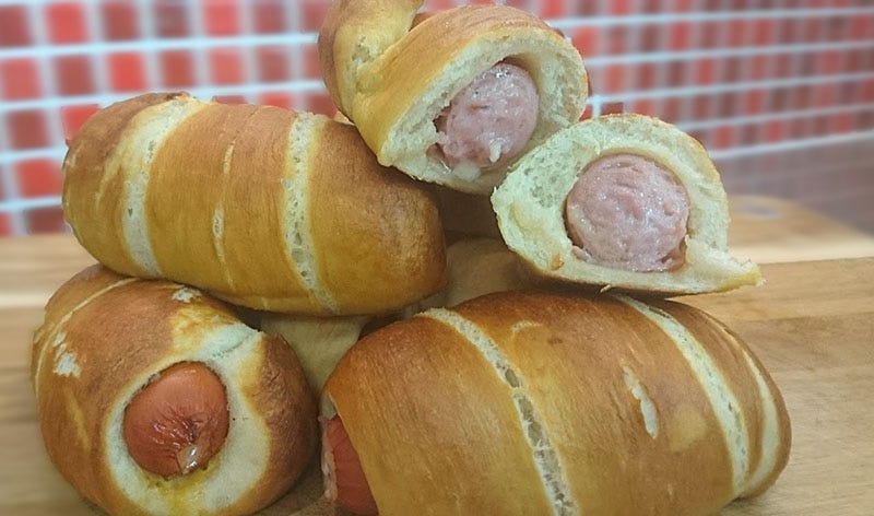 Steam Combi Recipe: Pretzel Wrapped Kranskys