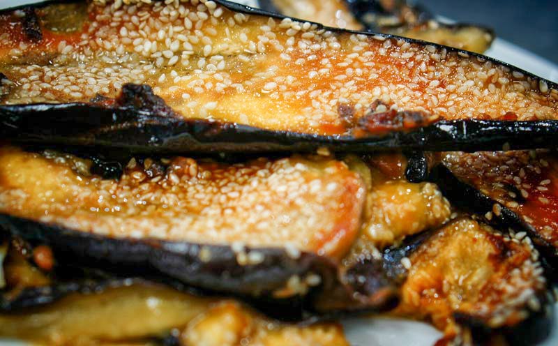 Steam Combi Recipe: Miso Sesame Eggplant