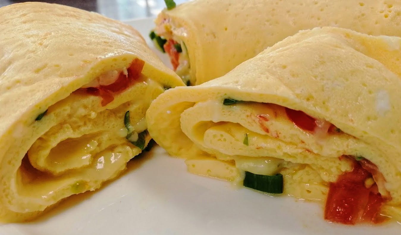 Steam Combi Recipe: Rolled Omelette in a Steam Oven