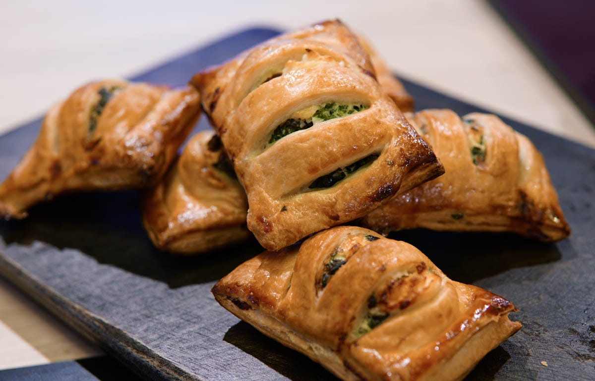 Steam Combi Recipe: Spinach and Feta Pastries