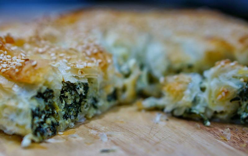 Steam Combi Recipe: Spinach and Cheese Spiral Pie