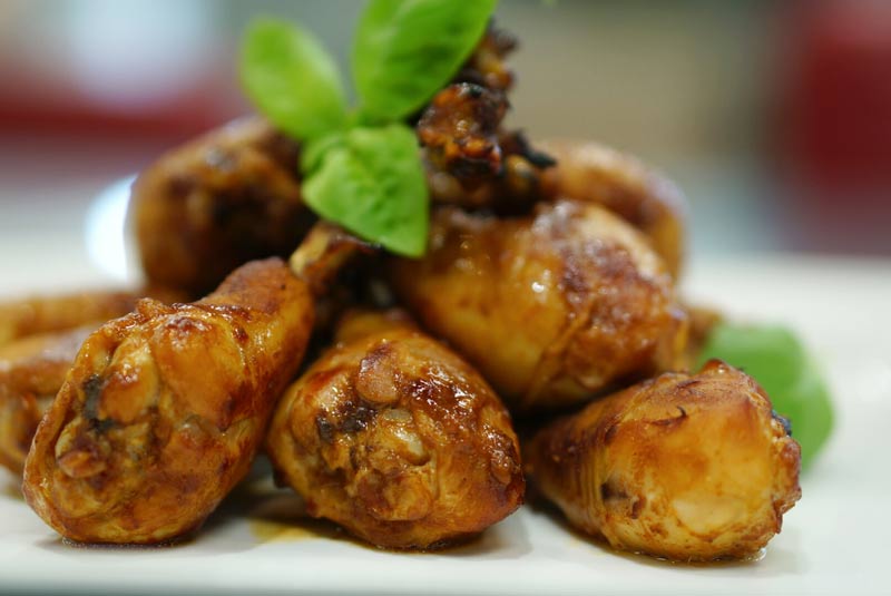 Steam Combi Recipe: Sticky Chicken Drumsticks