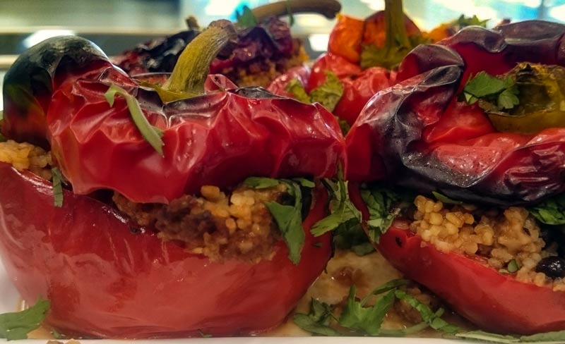 Steam Combi Recipe: Stuffed Red Peppers