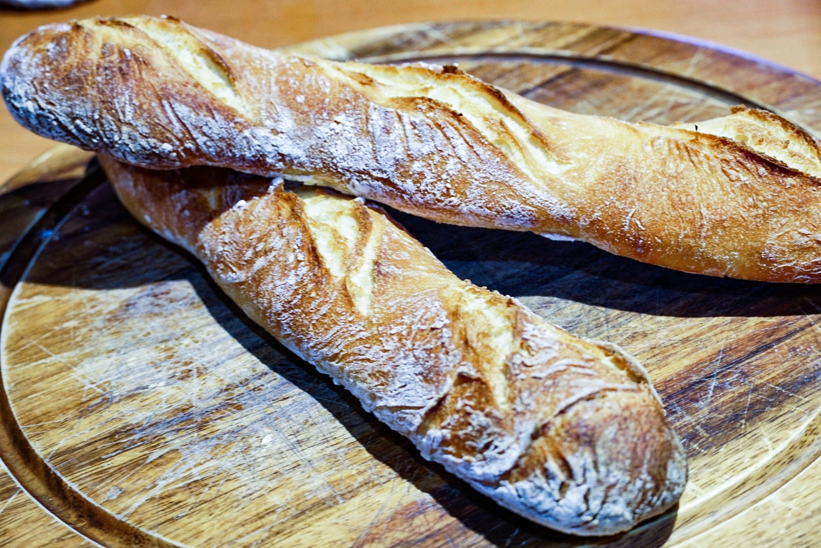 Steam Combi Recipe: No Knead Baguettes