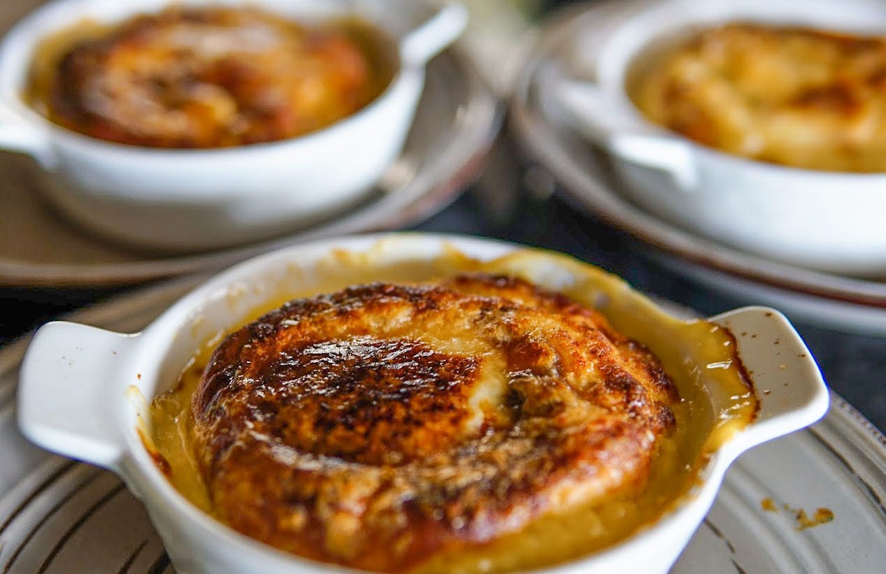 Twice Cooked Cheese Soufflé