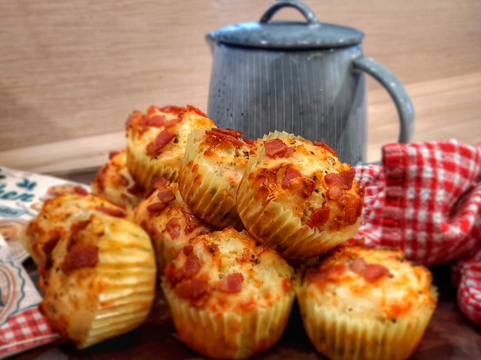 Bacon and  Cheese Muffins