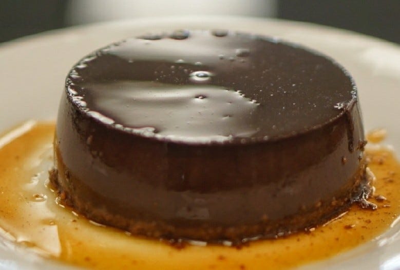 Steam Combi Recipe: Bonet (Italian Chocolate Almond Creme Caramel)