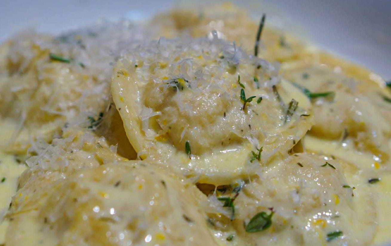Steam Combi Recipe: Butternut Ravioli with a Lemon Cream Sauce
