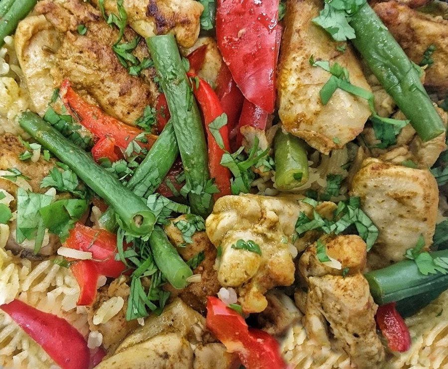 Microwave Combi Recipe: Coconut Chicken Curry and Rice