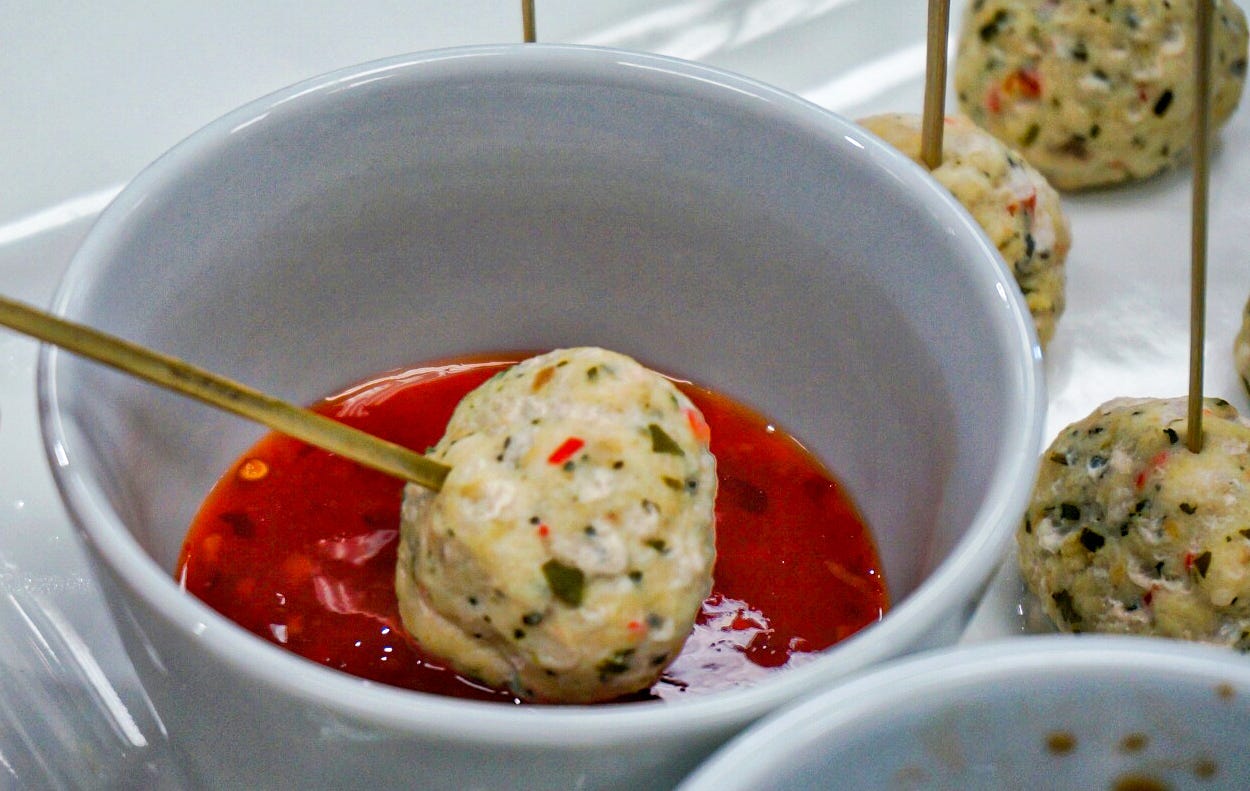 Steam Combi Recipe: Steamed Fish Bites