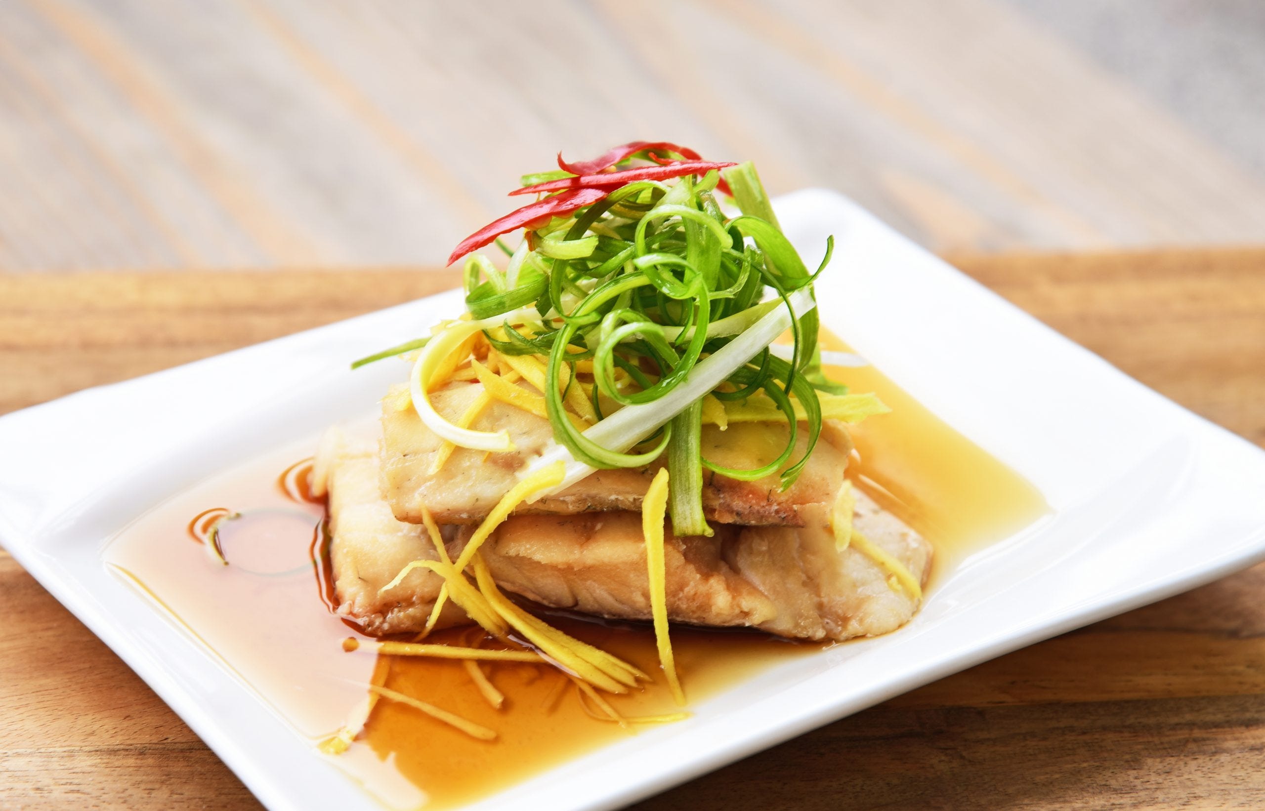 Steam Combi Recipe: Steamed Ginger Soy Fish