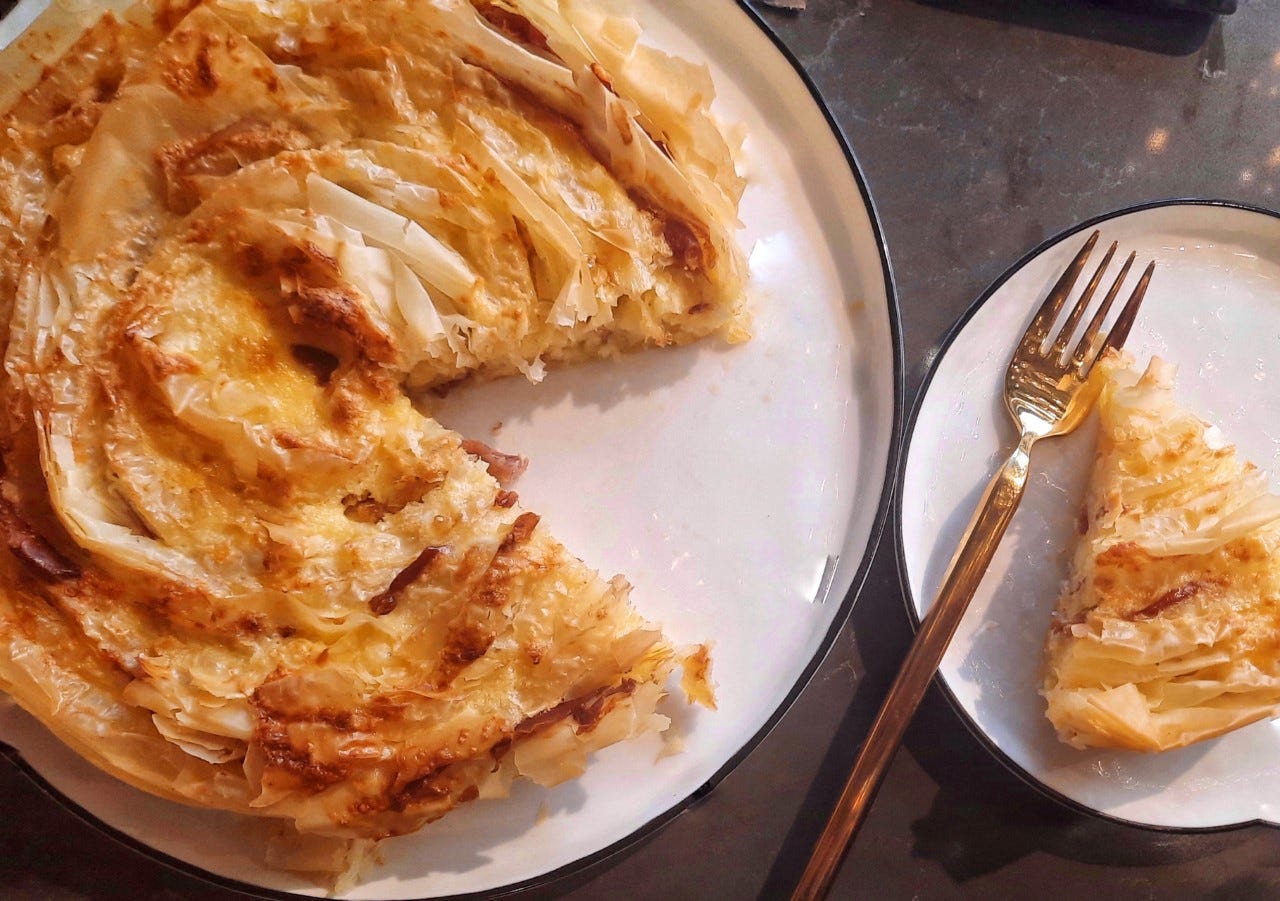 Steam Combi Recipe: Layered Filo Tart