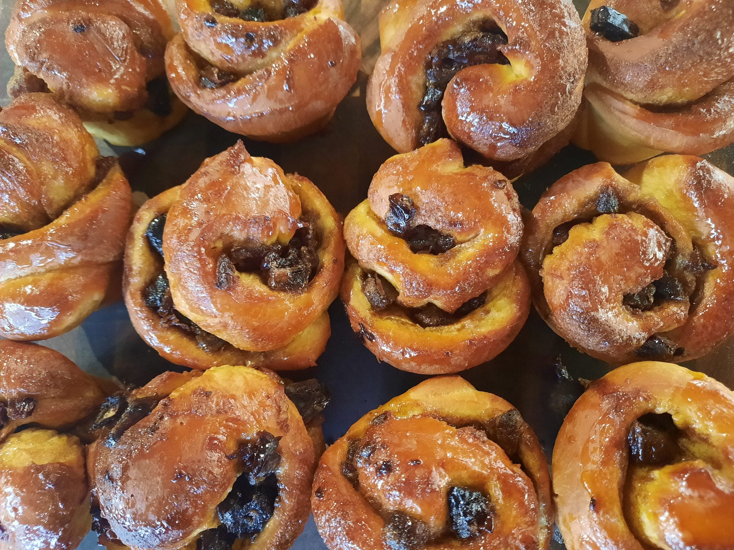 Date and Cardamom Brioche Scrolls