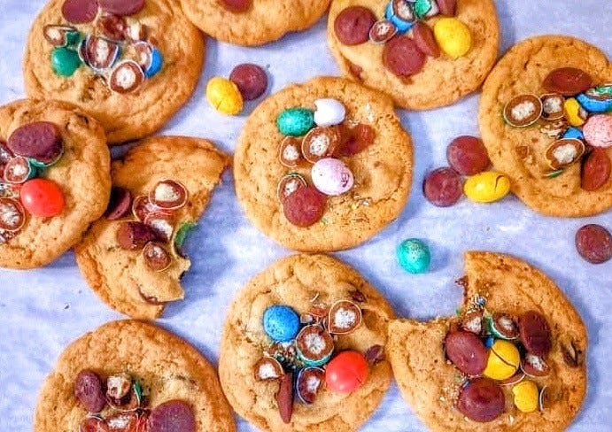 Smashed Easter Egg Cookies