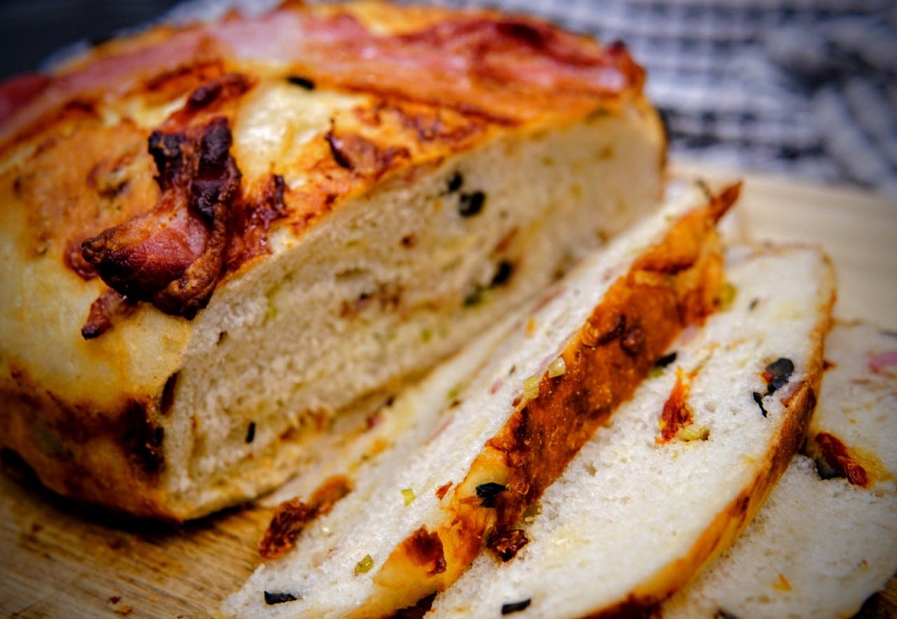 Savoury Hot Cross Bread