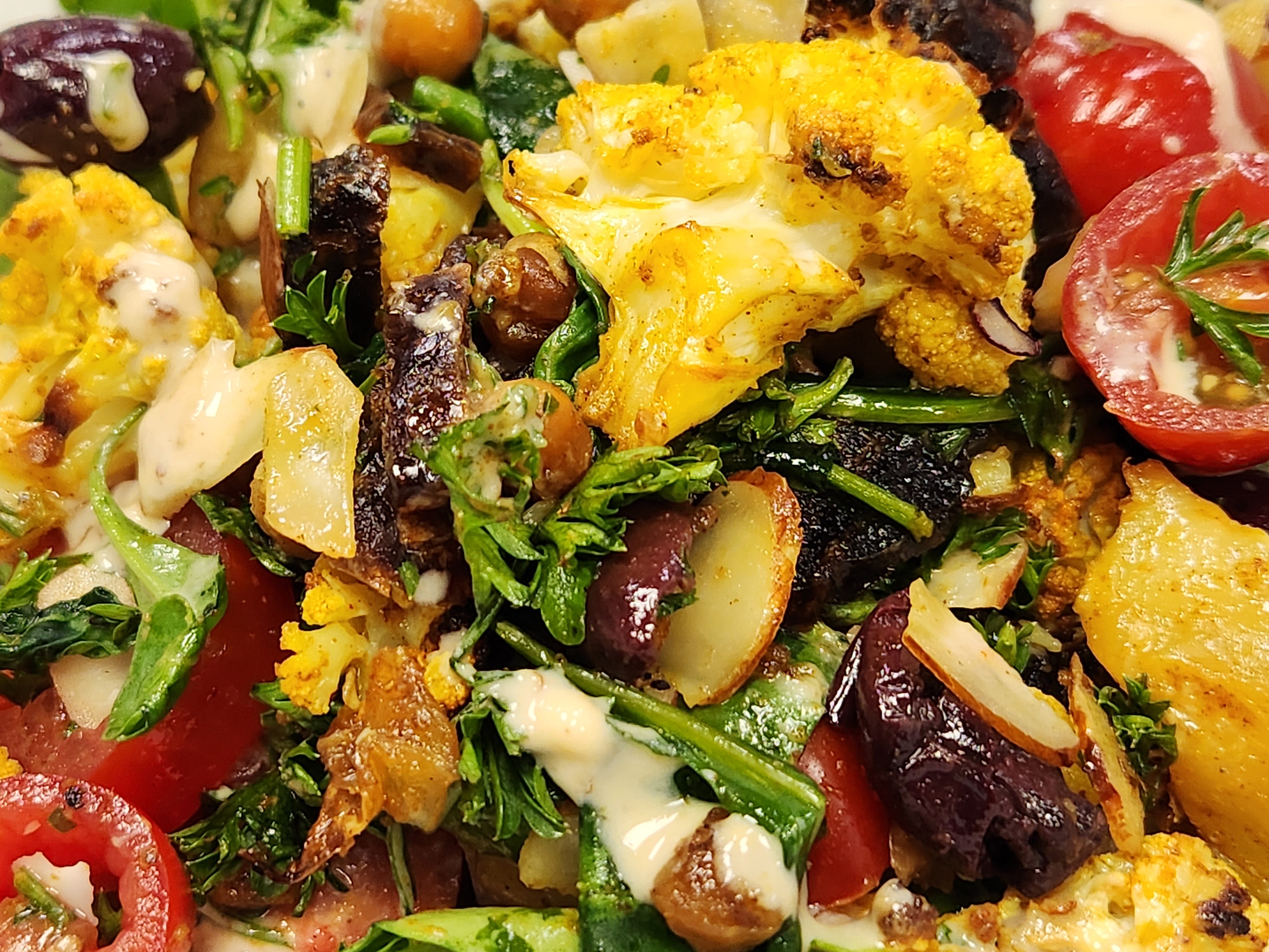 Microwave Combi Recipe: Moroccan Inspired Roast Cauliflower Salad