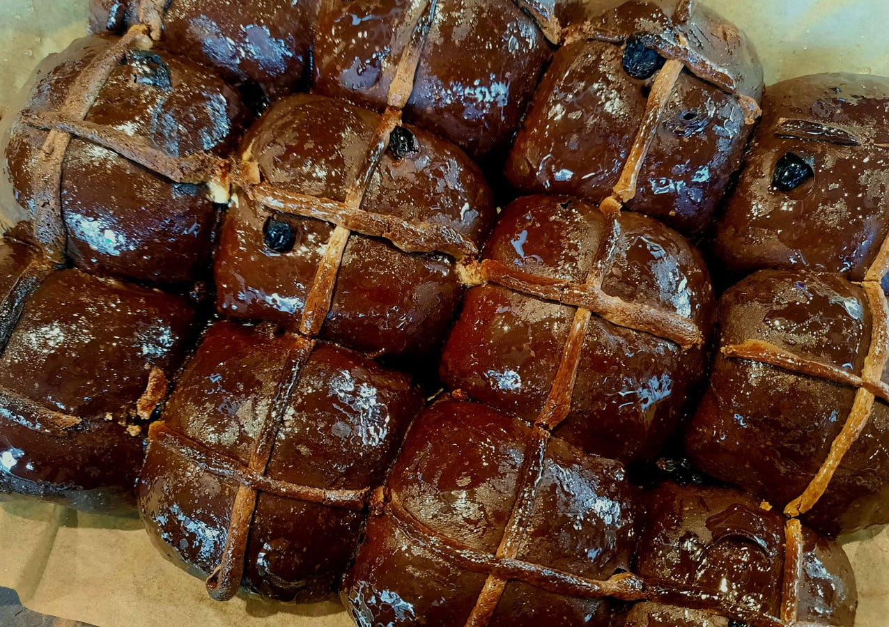 Steam Oven Recipes: Chocolate Hot Cross Buns