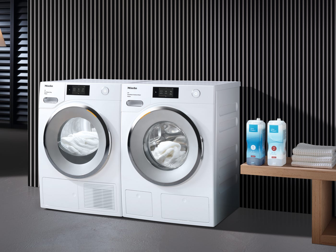 Miele laundry appliances: where beautiful design meets effortless performance.