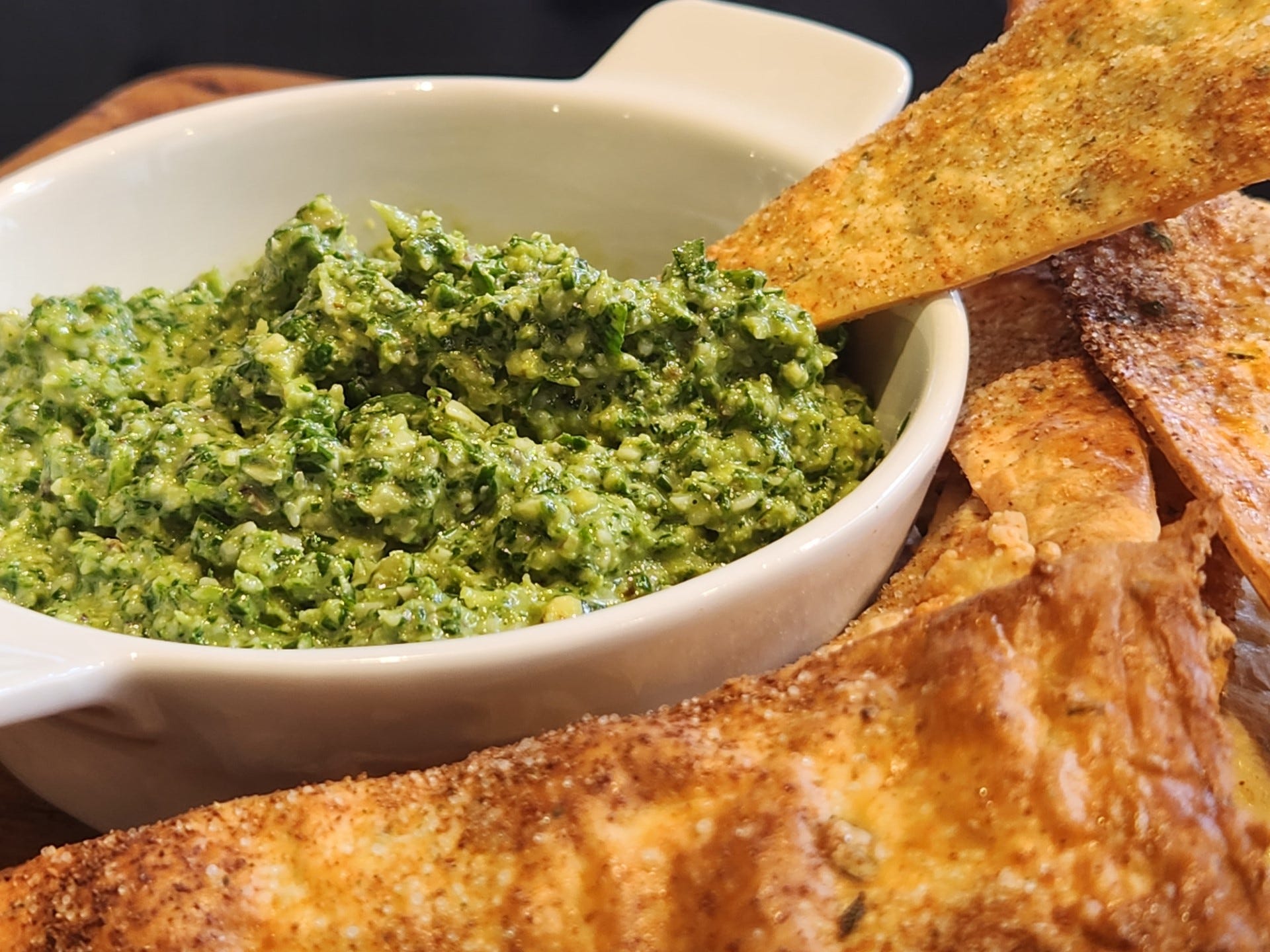 Kale and Spinach Pesto