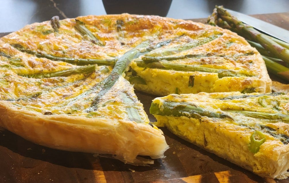 Steam Combi Recipe: Easy Asparagus Quiche