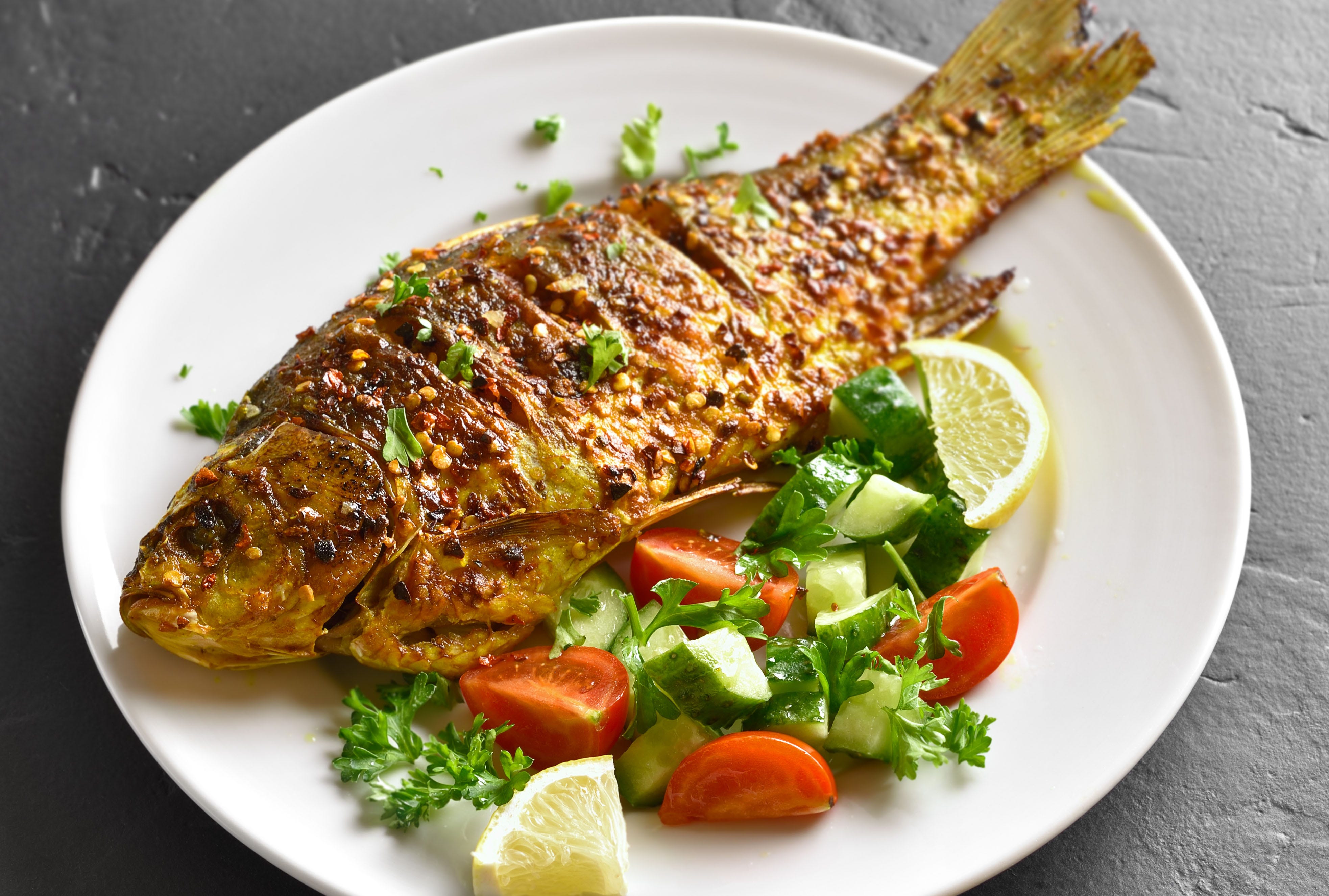 Steam Combi Recipe: Oven Roasted Whole Fish using Steam Assist and Temperature Probe