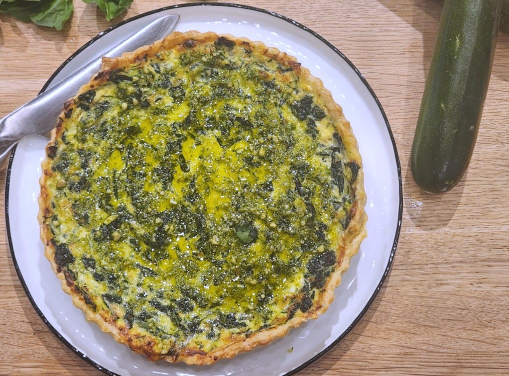 Steam Combi Recipe: Green Goddess Tart