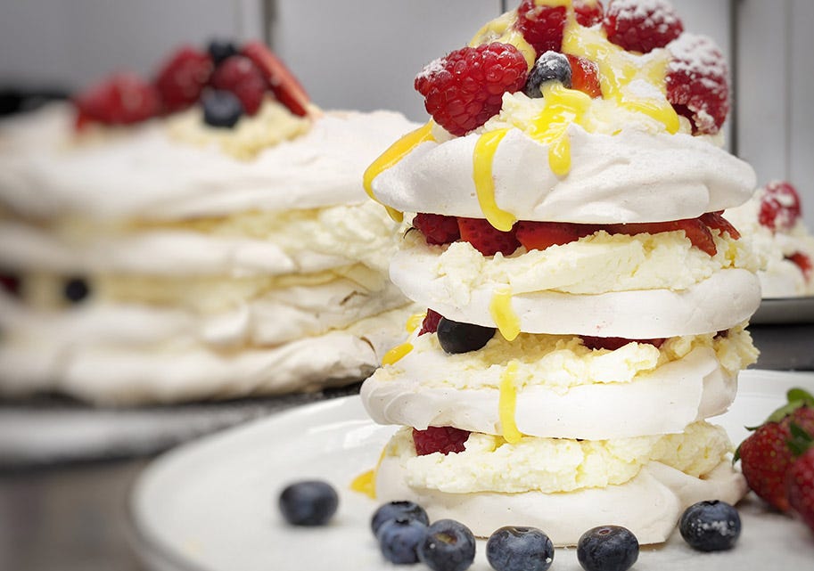 Berry Meringue Stack