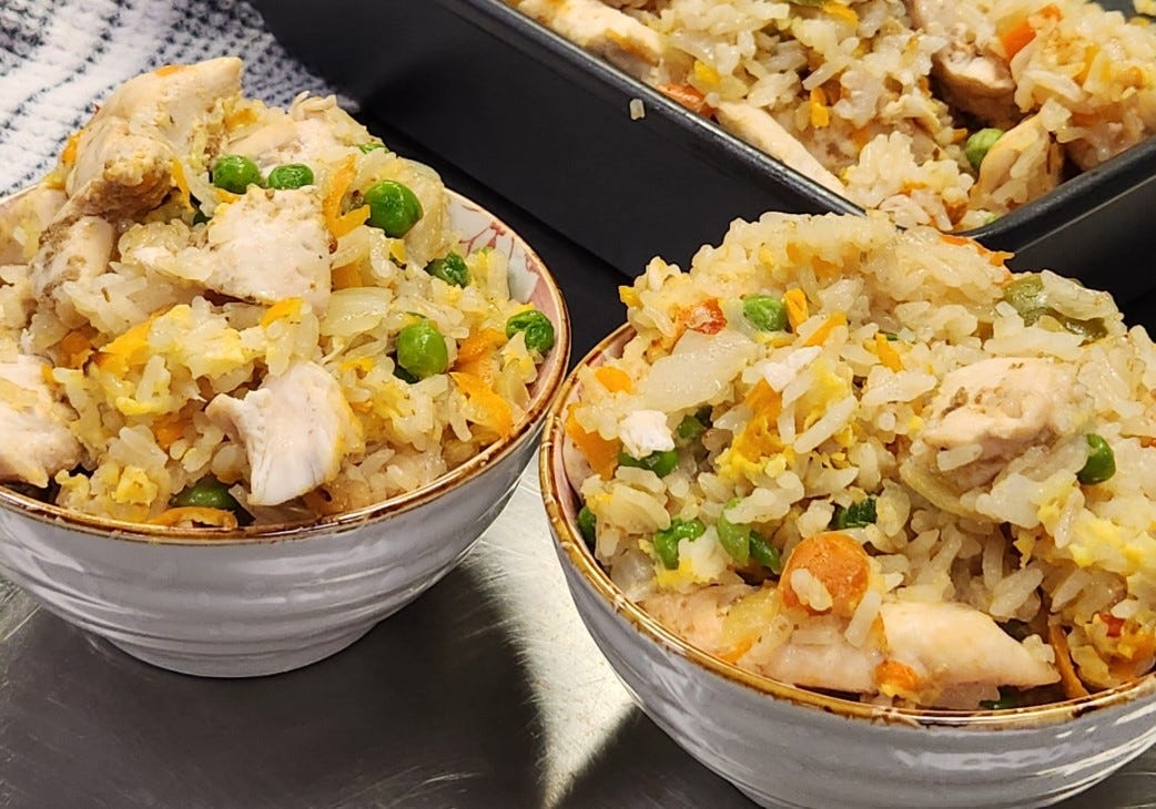 Microwave Combi Recipe: One Dish Not Fried Rice 