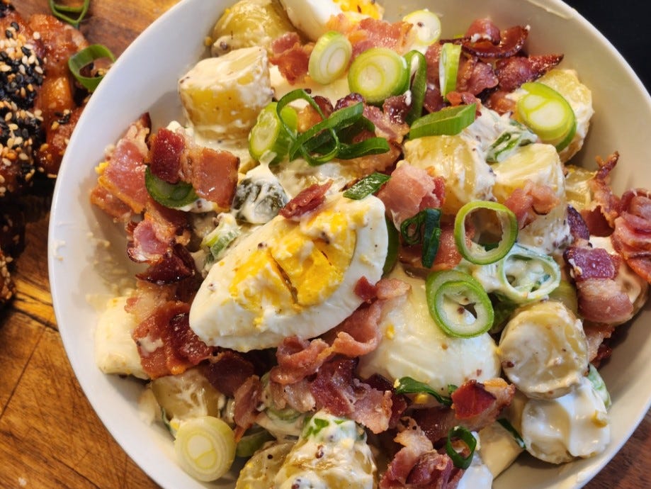 Combi Steam Recipe: Potato Egg and Bacon Salad