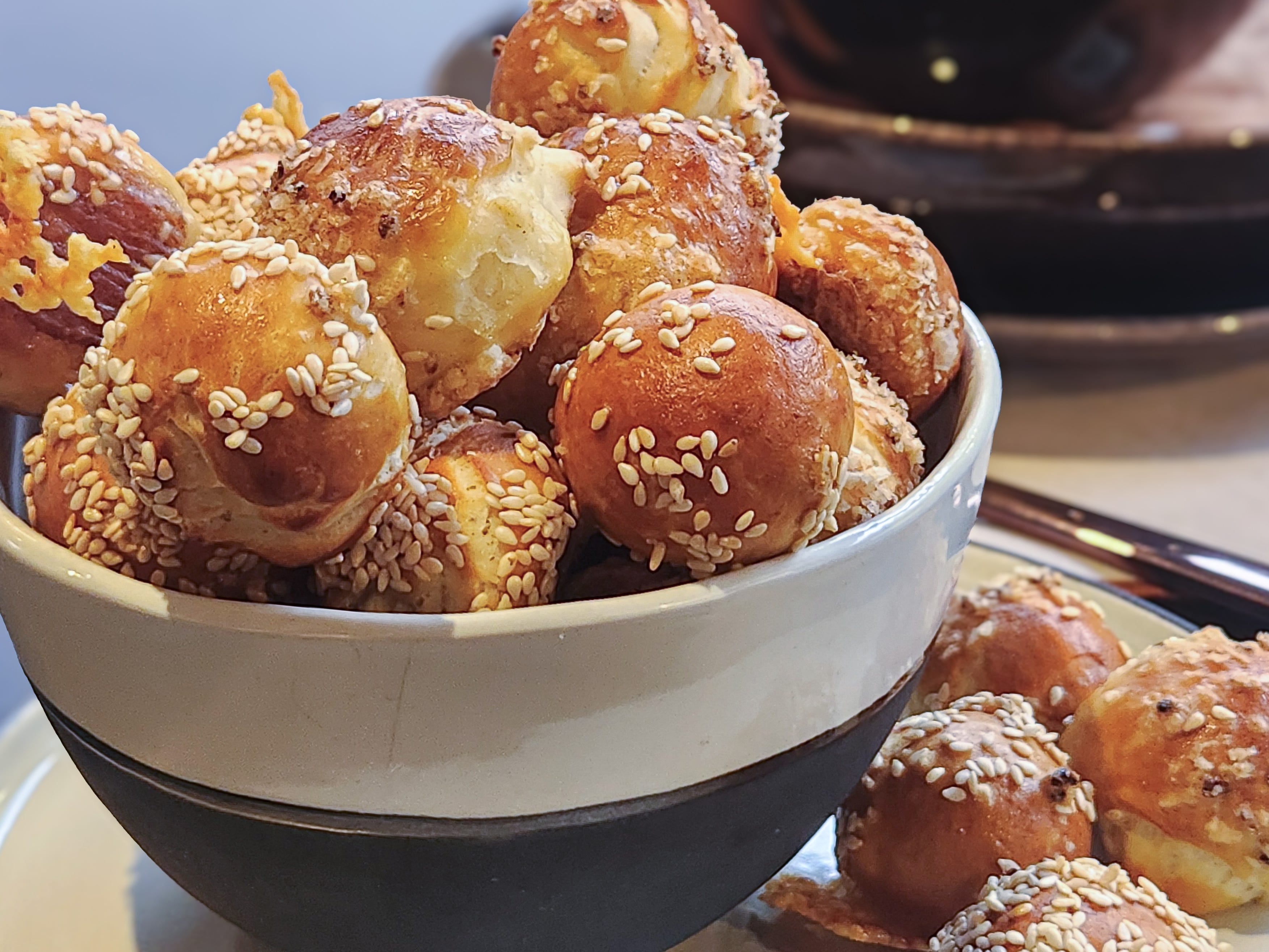 Steam Combi Recipe: Cheddar Stuffed Pretzel Bites