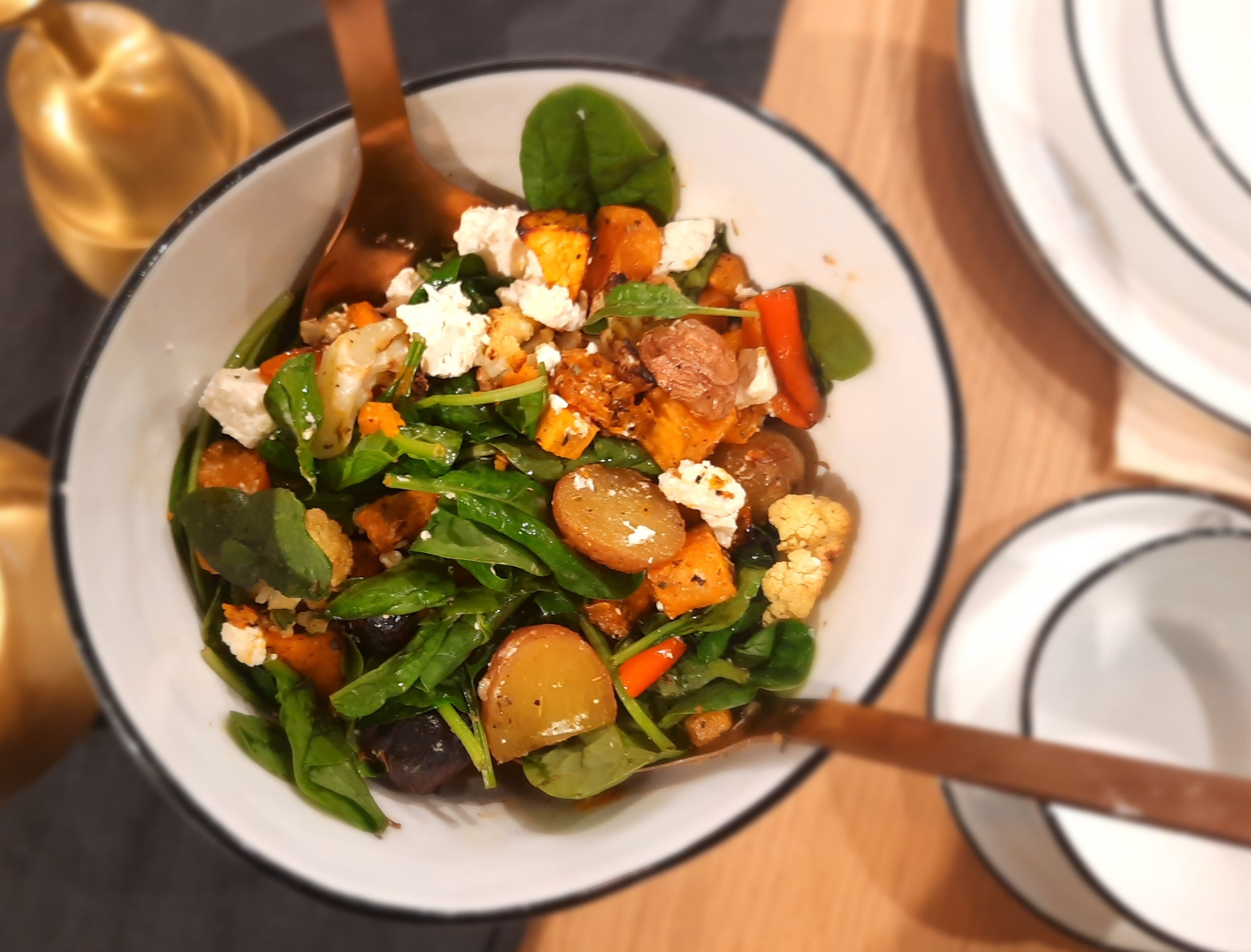 Roast Vegetable Salad in 20 minutes or less