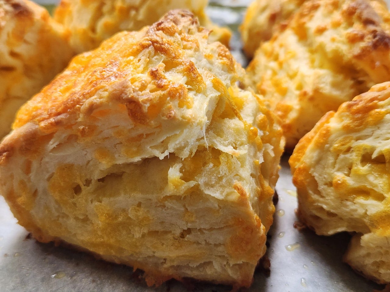 Ultra Flakey Cheese Scones