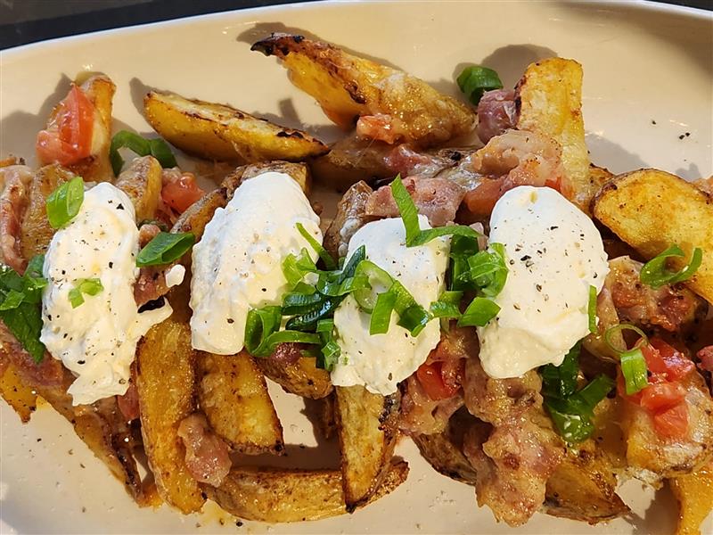 Microwave Combi Recipe: Loaded Potato Skins or Wedges